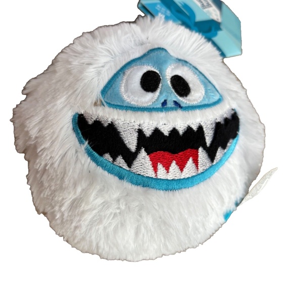 Bumble Bounce Squeaky Dog Toy For small Medium Dogs Fuzzy Ball Plush Abominable - Picture 1 of 2